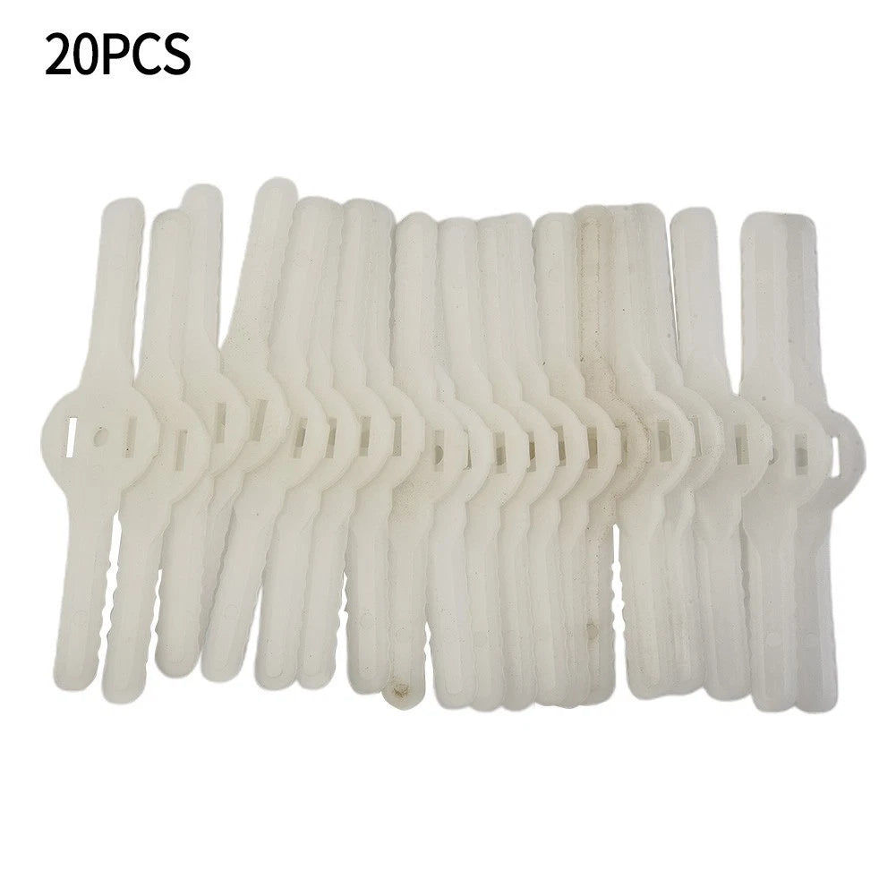 20 PCS Plastic Cutter Blades for Electric Cordless Grass Trimmer