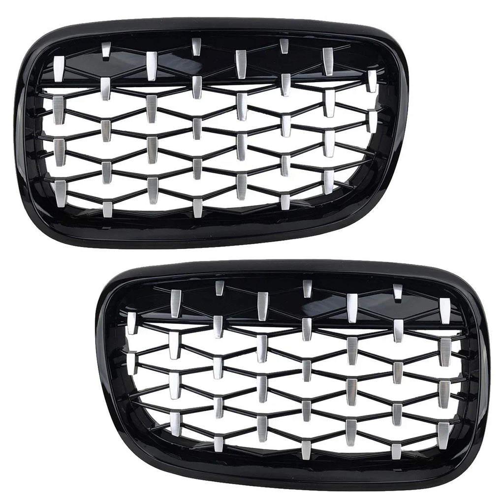 Front Kidney Grille Diamond for BMW X5 E70 X6 E71 (2007-2013) - 1 Pair