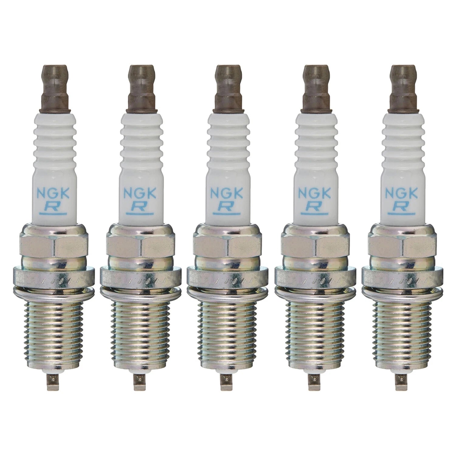 Set of 5 NGK Laser Platinum Spark Plugs 6458 for Audi 5000 Quattro (1984–1988)
