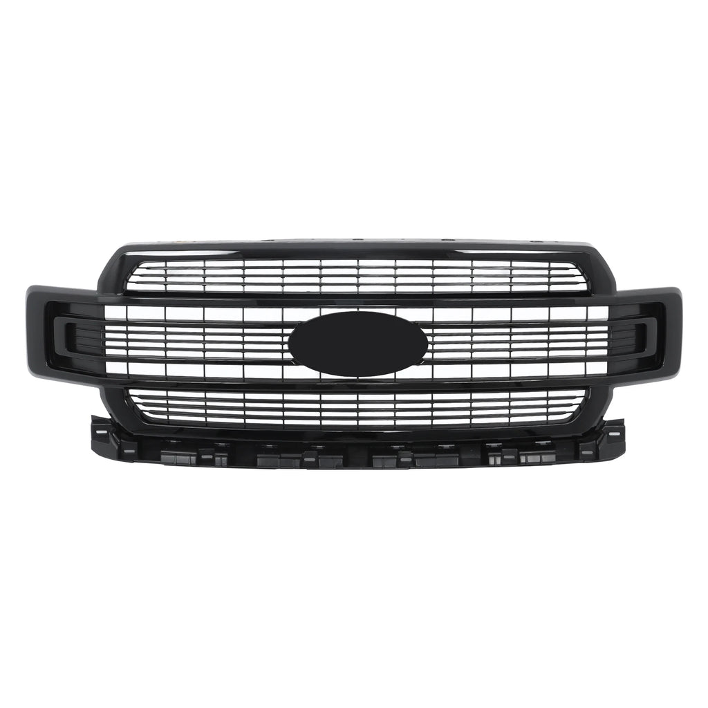 Gloss Black Front Bumper Grille for Ford F-150 (2018–2020)