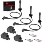 3X Ignition Coil Spark Plug Wire for Kawasaki KAF820 Mule PRO-FX (2016–2020)