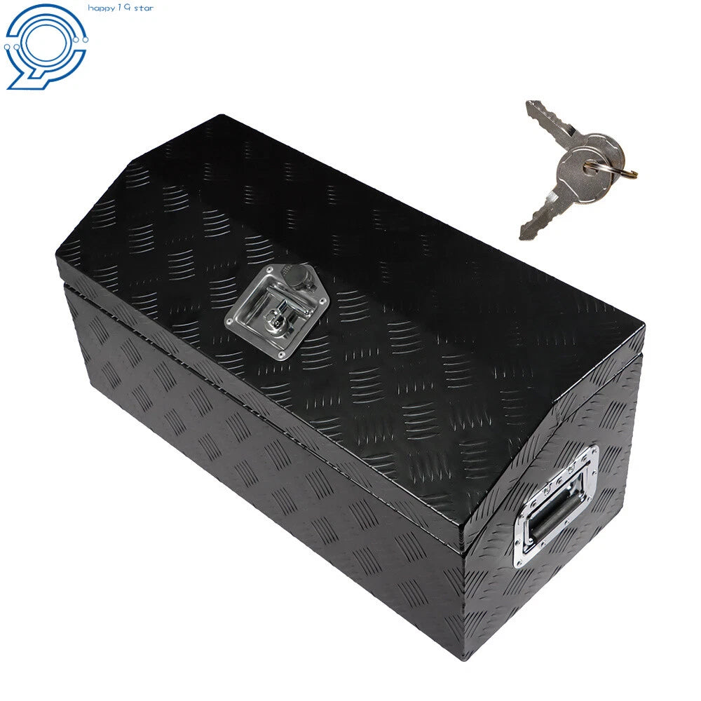 Aluminum Tongue Tool Box for Truck Pickup RV Trailer Bed Storage (30"x13"x13")