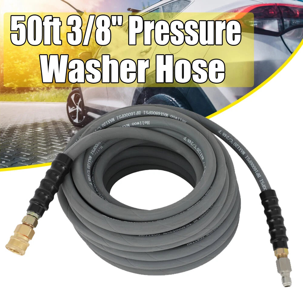 50ft Pressure Washer Hose for Hot & Cold Water
