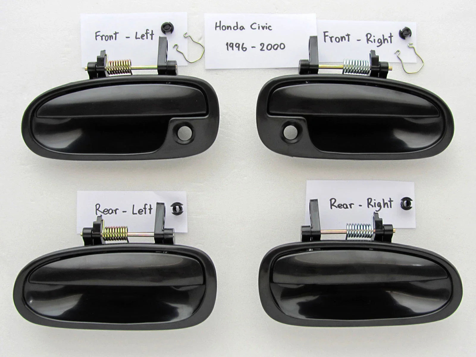 Outside Door Handle Set for 1996-2000 Honda Civic 4-Door