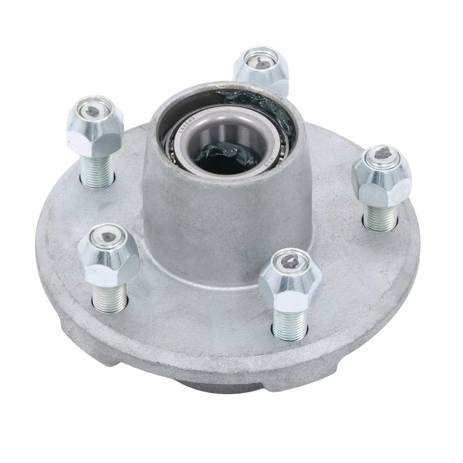 2X Galvanized Trailer Hub with 2000lb Spindle for Trailer