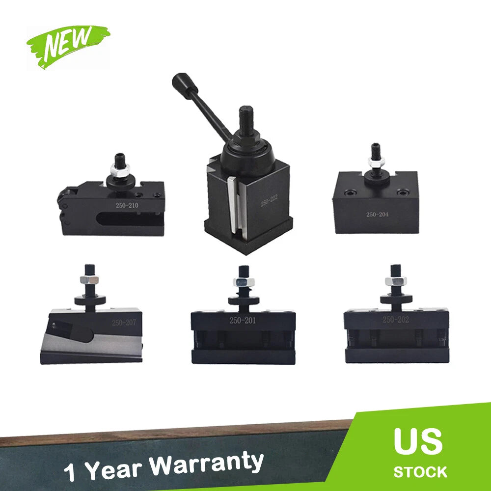 6 Pcs Quick Change Wedge Tool Post Set for BXA Series 10" - 15"