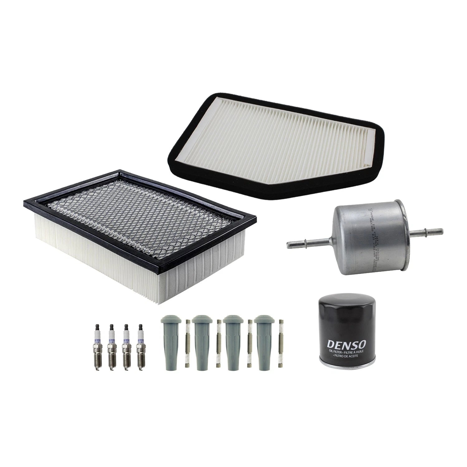Denso Tune Up Kit 4 Spark Plugs & Boots for Escape Mariner Tribute (2001–2012)