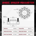 Set of 4 2 Inch Hubcentric Wheel Spacers M14x1.5 for Lincoln Navigator (2003–2023)
