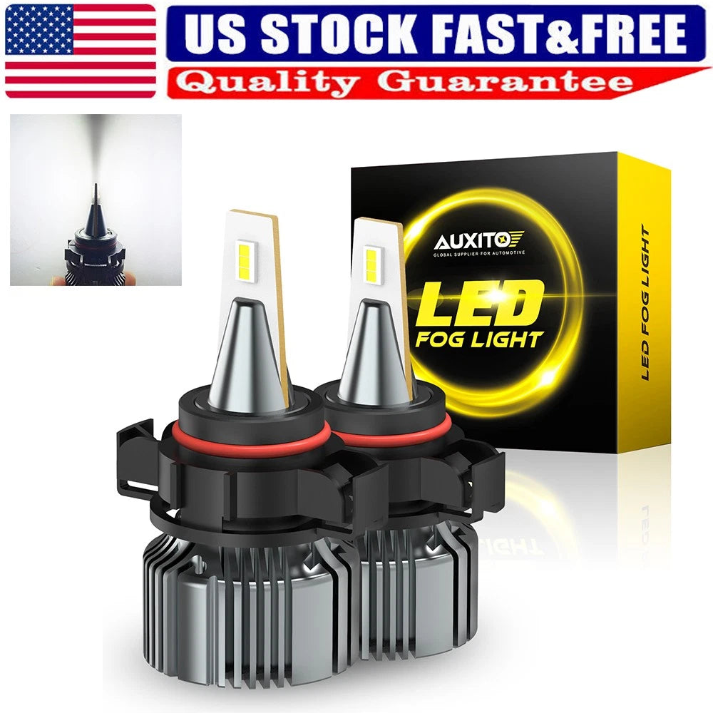 2X LED Fog Light DRL Bulbs Kit 5202 5201 H16 for GMC Sierra (2008–2020)