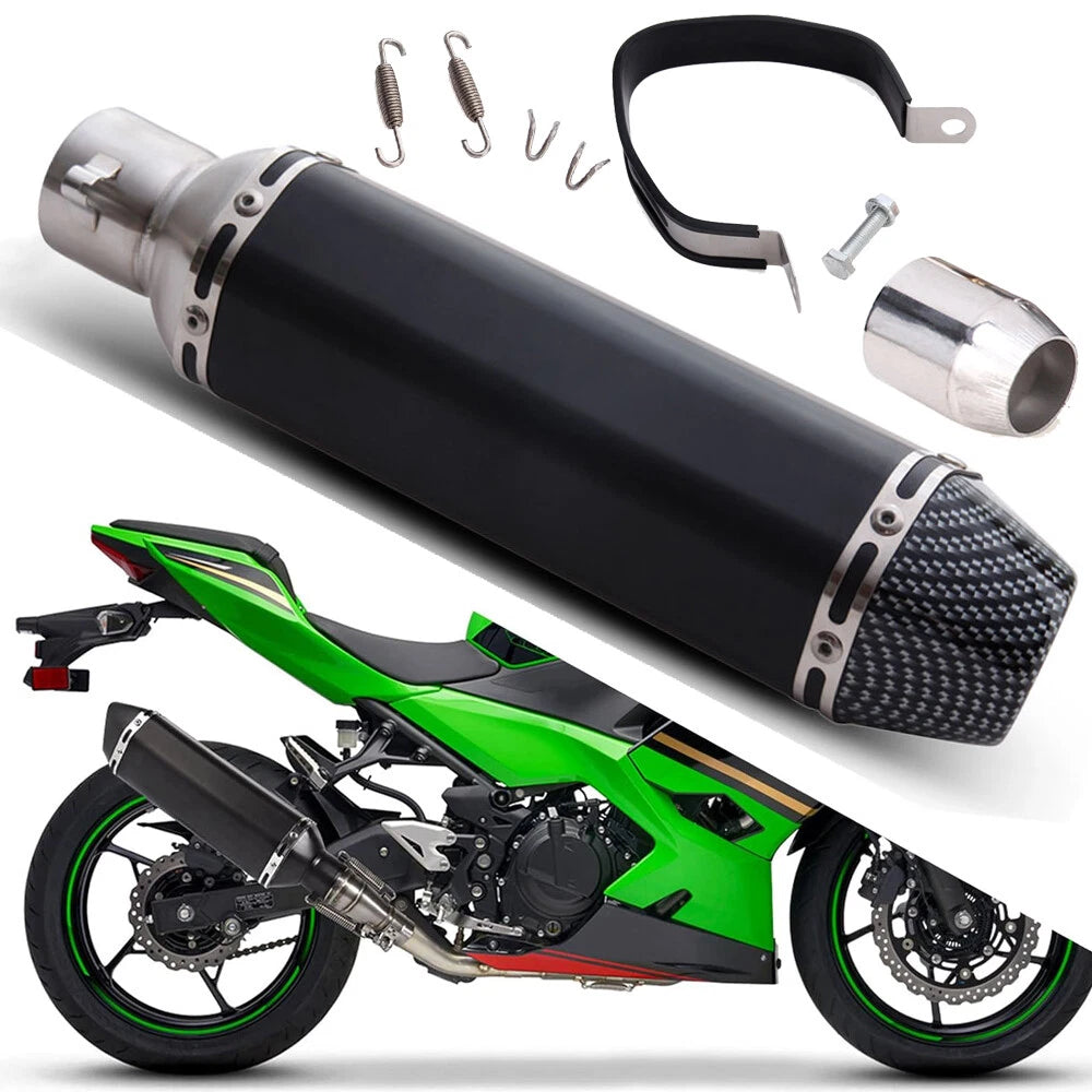 Universal Slip On Exhaust Muffler Silencer Pipe 38-51mm for Motorcycle ATV