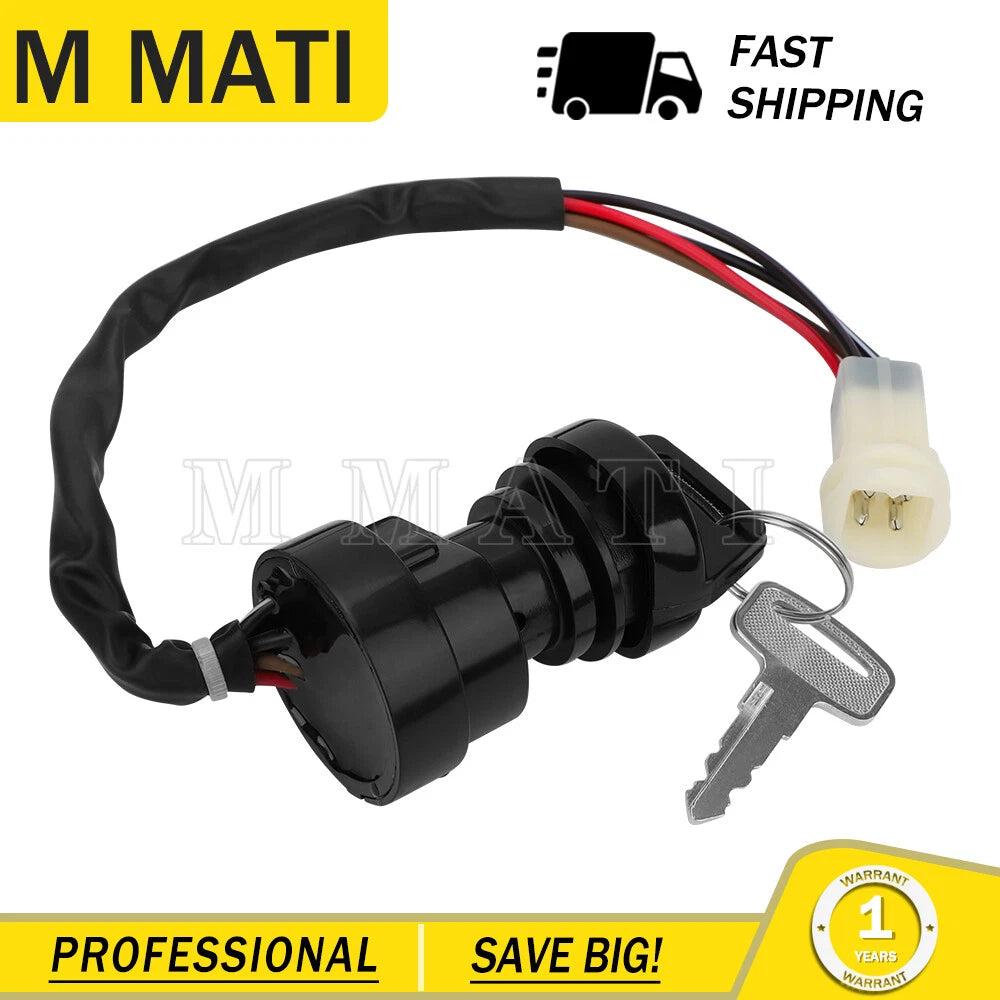 Ignition Key Switch for Yamaha (2FJ-82510-02-00, 2FJ-82510-09-00, 1UY-82510-02-00)