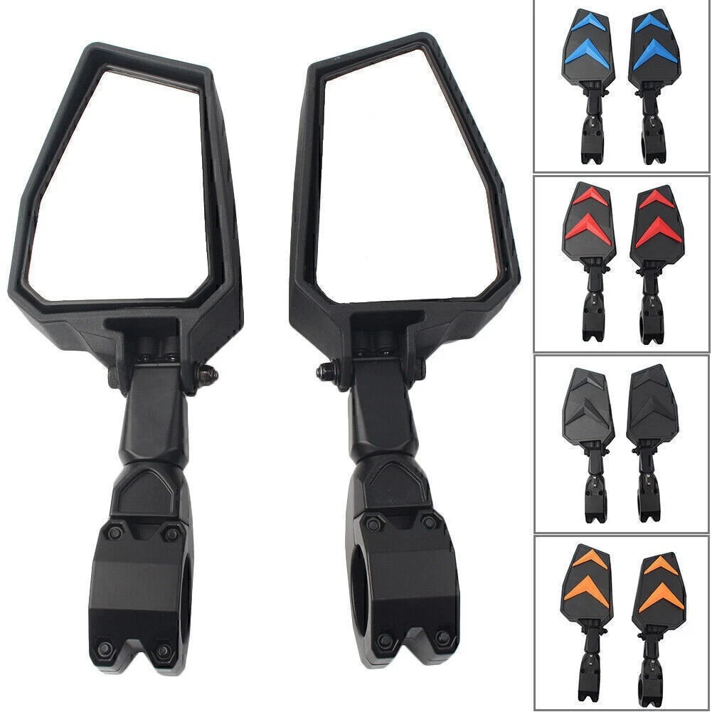 UTV Side Mirrors for Polaris RZR Ranger Yamaha Rhino (Fits 1.75" Bar)
