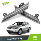 Pair Headlight Reflector Panels for Nissan Murano (2009–2014) Dark Gray