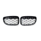 Diamond Front Kidney Grill for BMW 1 Series E81 E82 E87 E88 (2004-2013)