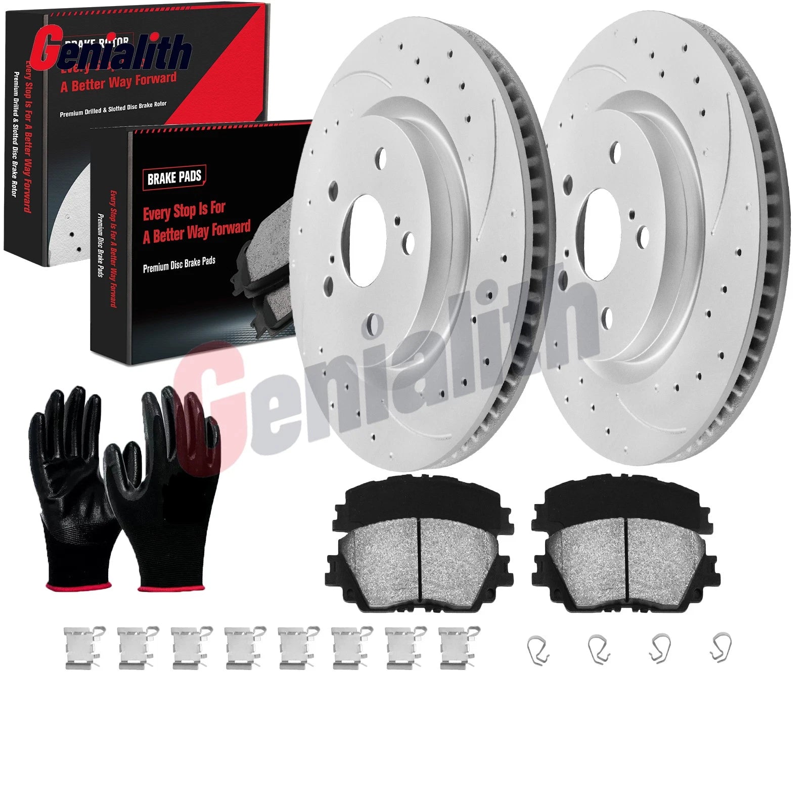 305mm Front Disc Brake Rotors & Pads for Avalon Camry RAV4 Venza ES250 ES350