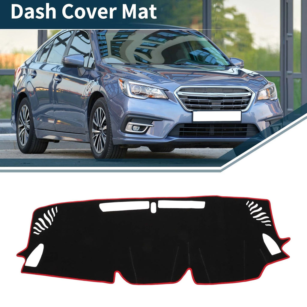 Dashboard Cover Mat for Subaru Levorg (2014–2020) Black Red Sun Protector