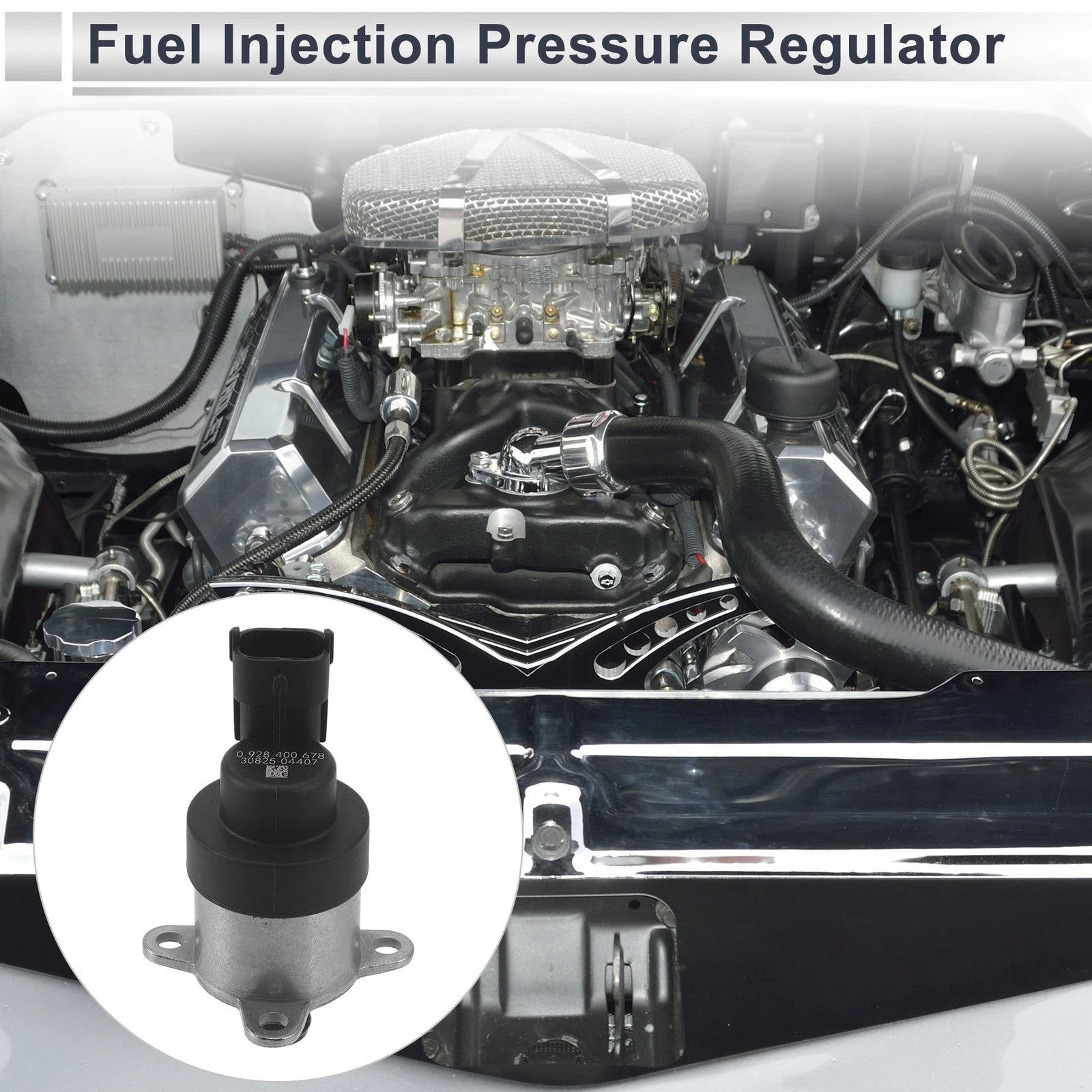 Fuel Pressure Regulator for Hyundai Ix55 (2008–2011) No. 331003A000, Metal 20-70 Psi