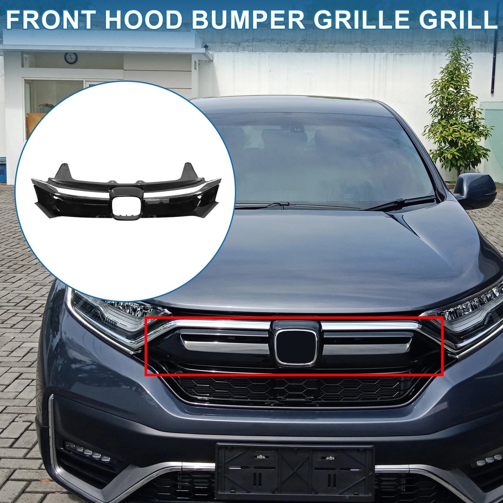 Front Lower Hood Bumper Grille for Honda CR-V (2015–2016) No. 71121T1WA01