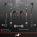6x Front Sway Bar End Links & Tie Rod Ends for Nissan Altima Maxima (2002–2022)