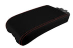 Console Lid Armrest Cover for Lexus ES350 (2007–2009) Carbon Fiber Red Stitch