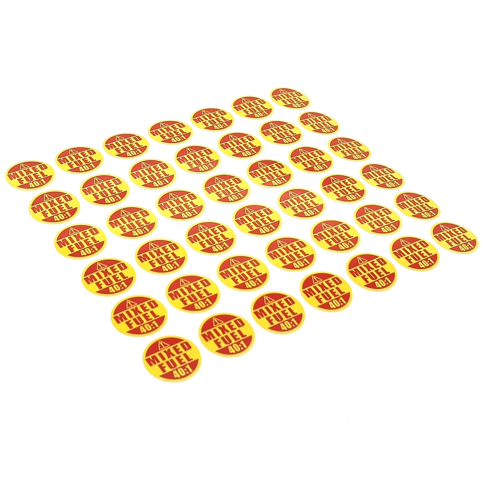42X Mixed Fuel 40:1 Stickers for Outdoor Power Equipment (Leaf Blowers)