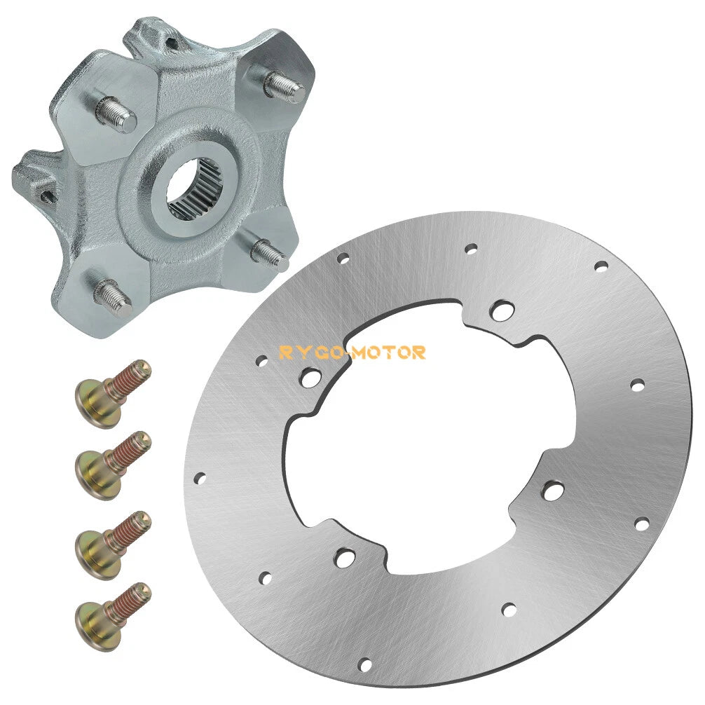 Wheel Hub & Brake Rotor Disc Kit for Arctic Cat 400 500 550 650 700 (2005–2018)