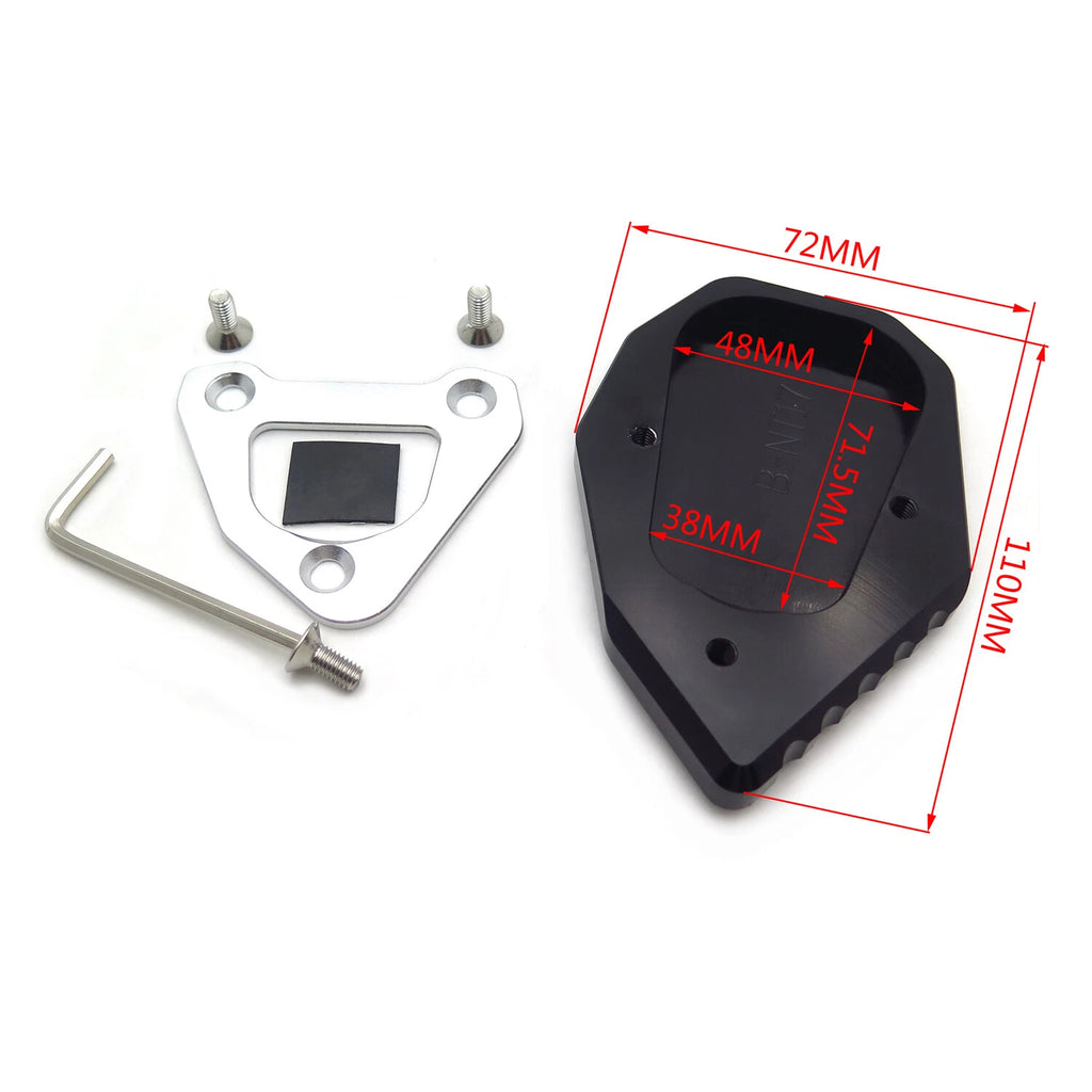 Aluminum Sidestand Pad for BMW R Nine T Scrambler (2017–2019)