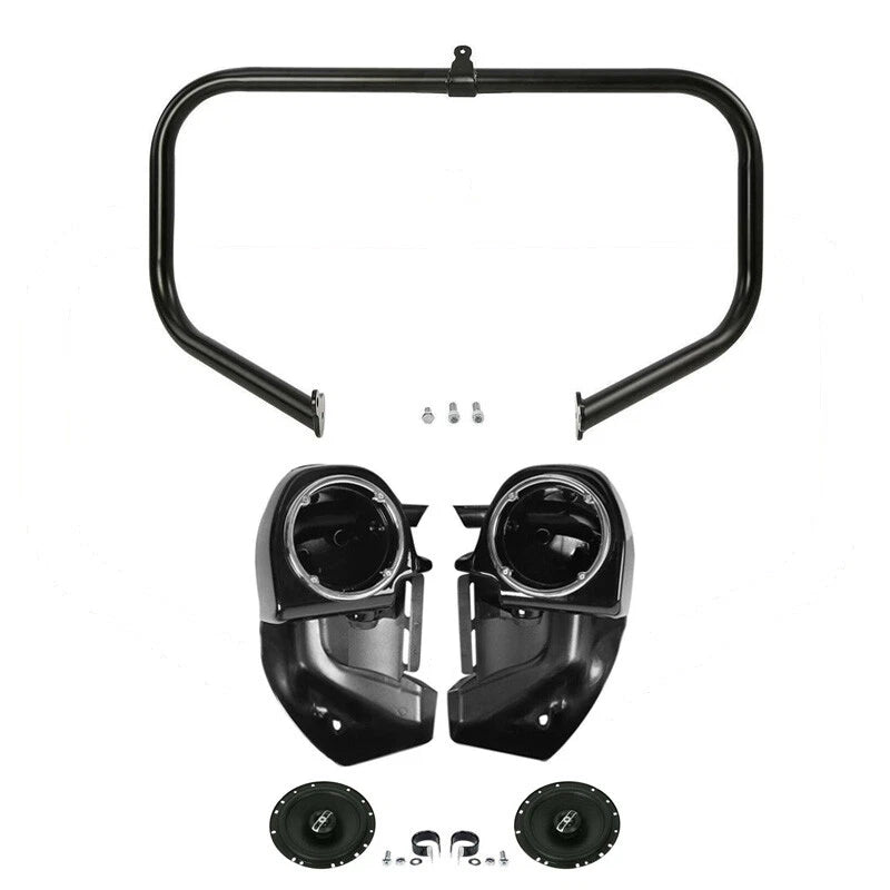 Lower Vented Fairings Speakers for Harley Road King Glide (2009–2013)