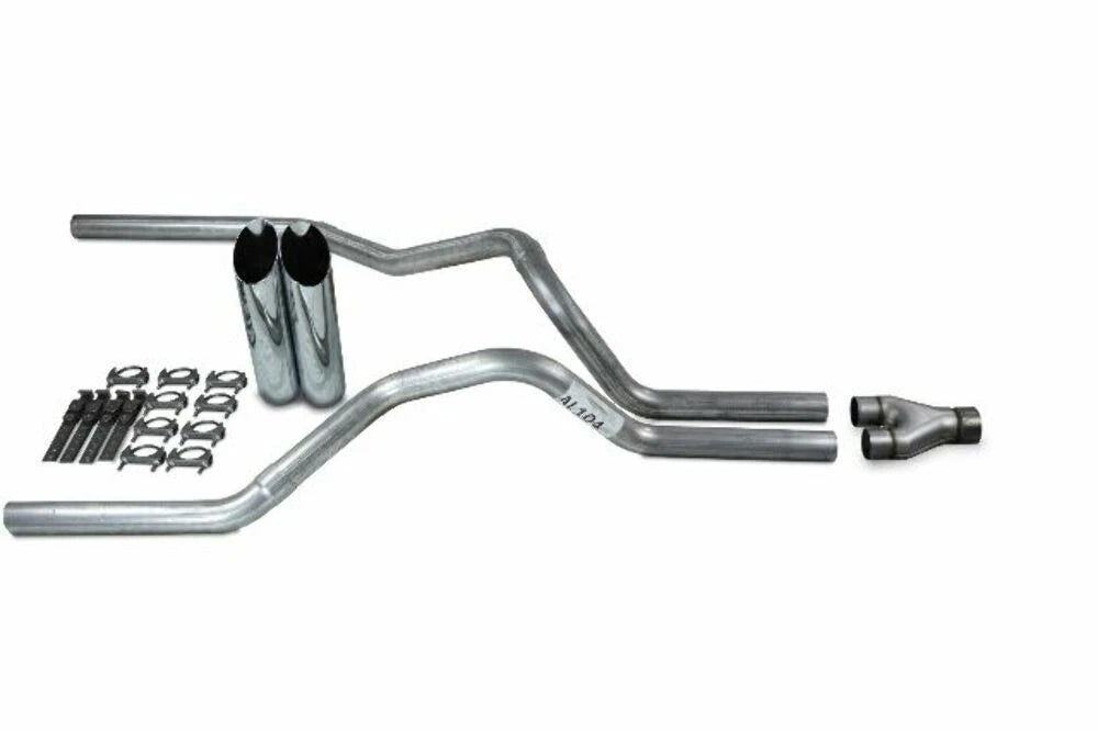Dual Exhaust Kit for Dodge Ram 1500 (2019–2025) 2.5" Y-Pipe Slash Tips