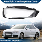 1 Pc Headlight Lens Cover for Audi (2009–2012) No. 8K0941044E Black