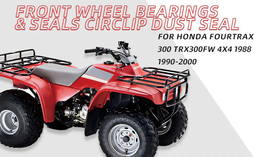 Front Wheel Bearing & DUST Seal for HONDA Rancher 350 TRX350 FE/FM (2000–2006)