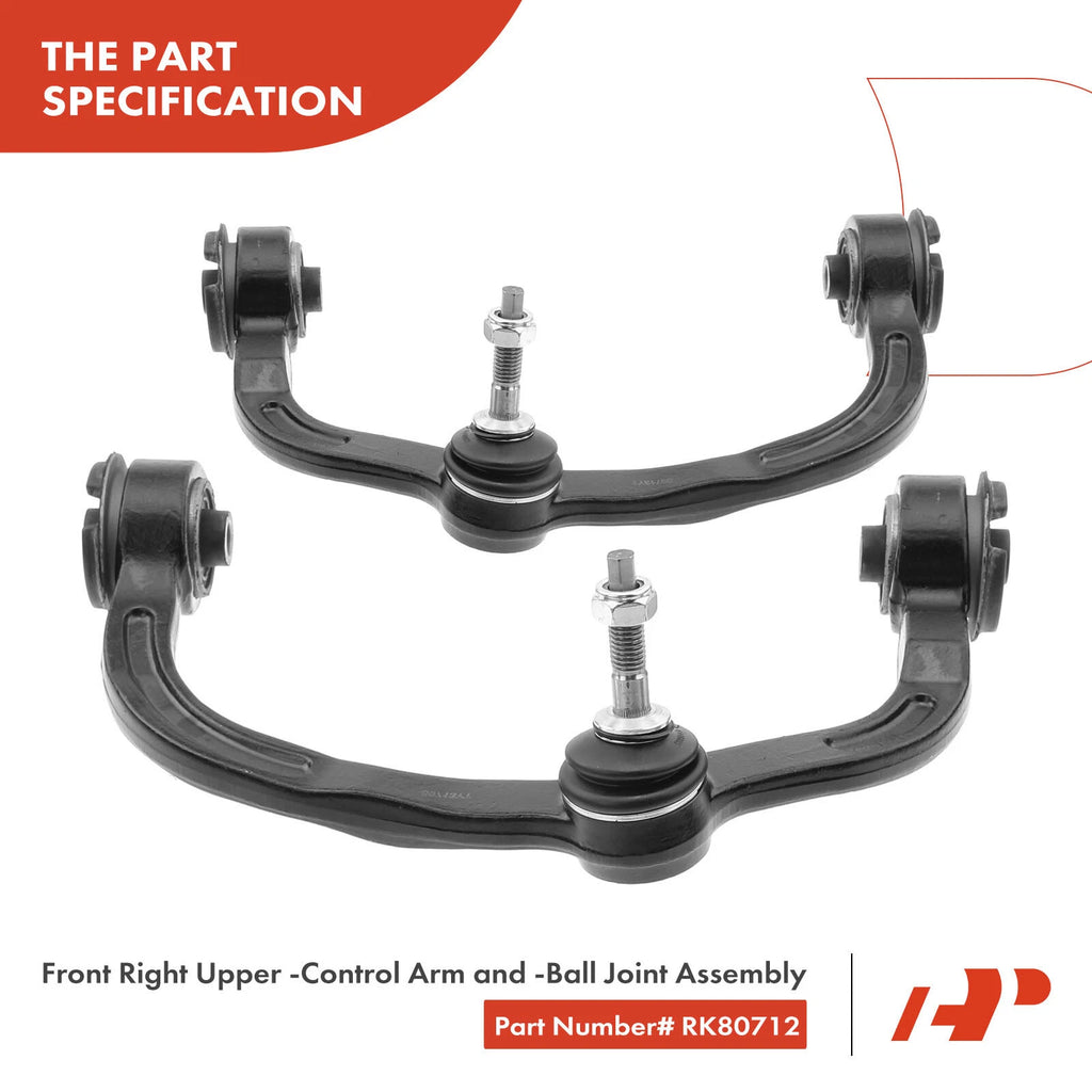 Set of 4 Front Upper Control Arms with Ball Joints for Ford Expedition