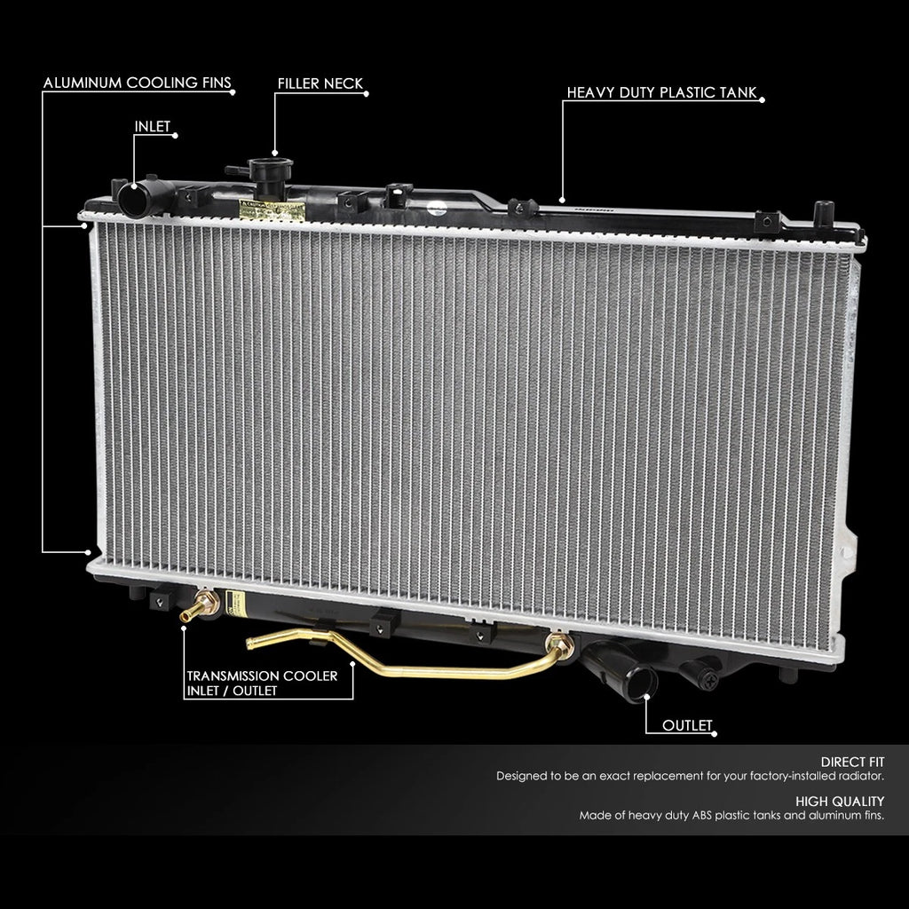 Full Aluminum Core Replacement Radiator for KIA Spectra 2000–2004 DPI-2441