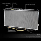 Full Aluminum Core Replacement Radiator for KIA Spectra 2000–2004 DPI-2441