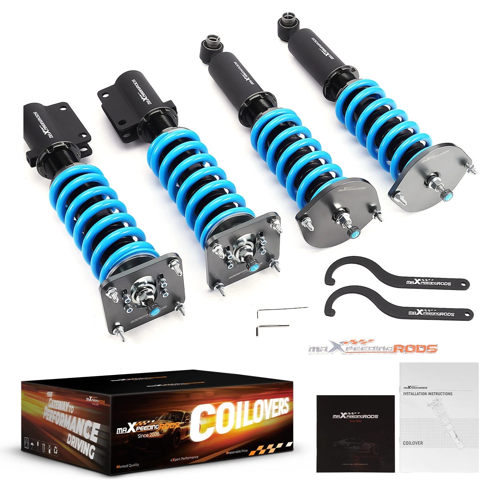 Set of 2 T6 24 Way Coilovers for Mazda RX7 RX-7 (1986–1991) FC3S