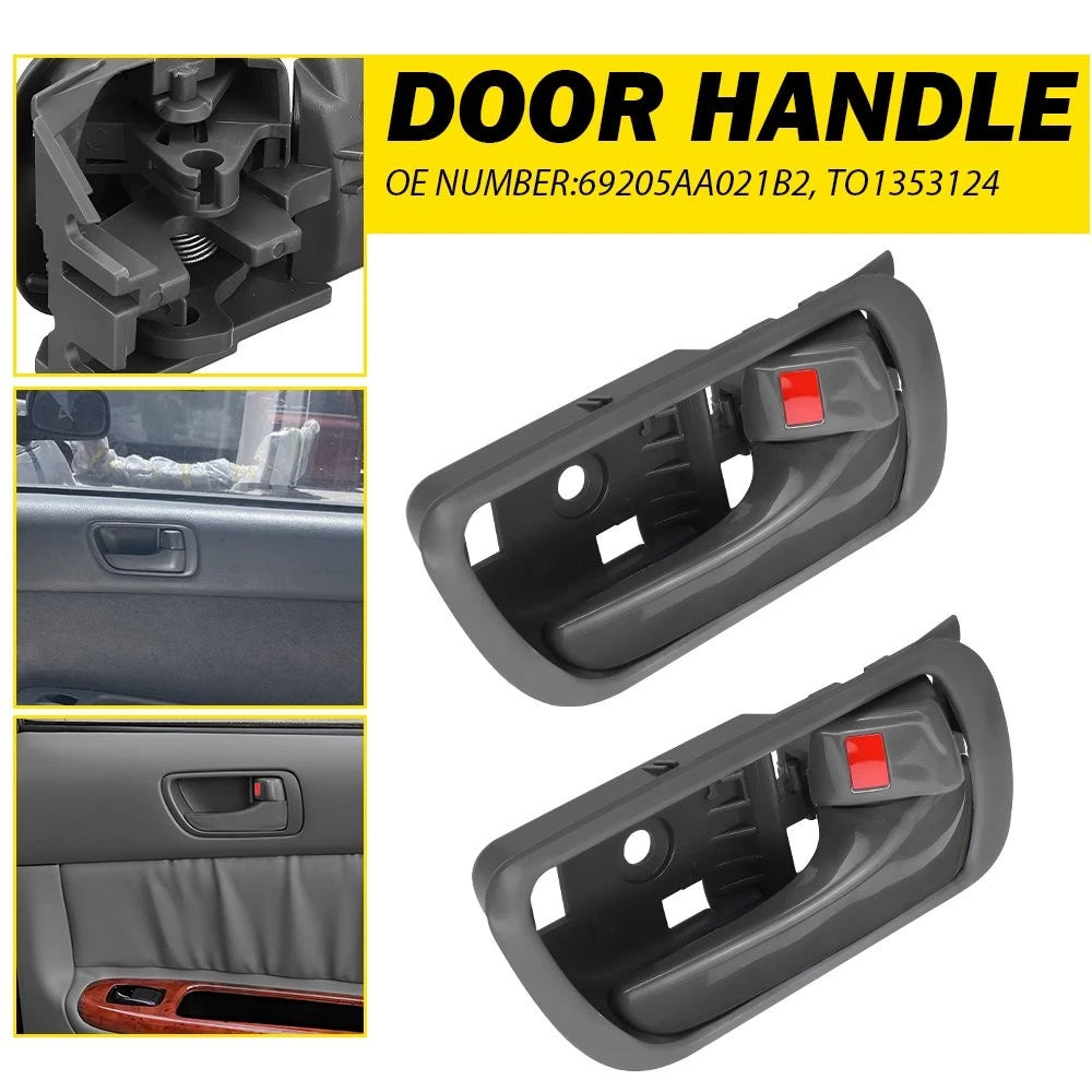 Set of 2 Inside Door Handles for Toyota Camry (2002–2006) Gray