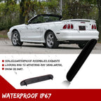 Set of 2 Black Rear Fender Side Marker Signal Light Covers for Ford Mustang