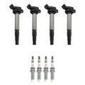 Set of 4 Ignition Coils & NGK Spark Plugs for Toyota Corolla Prius V (2011–2019)