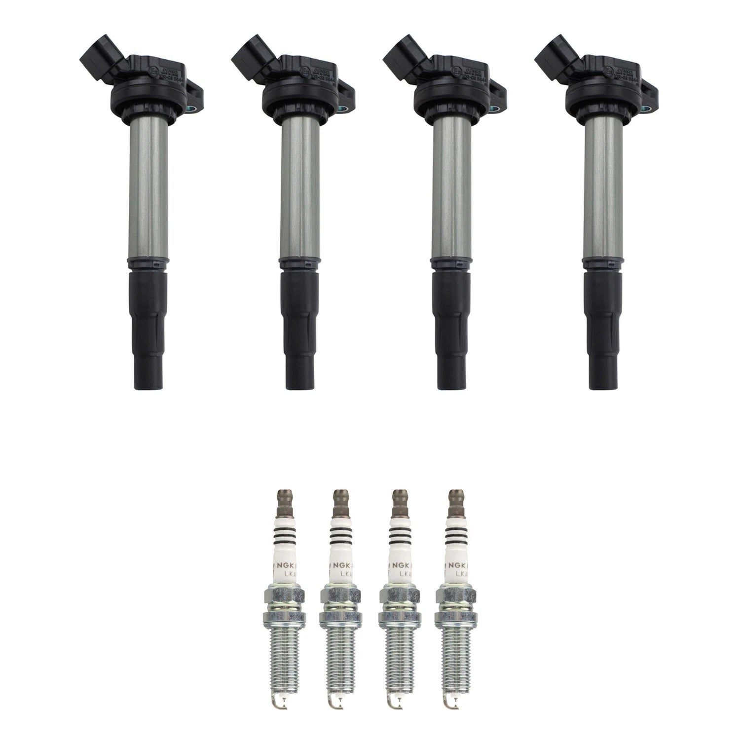 Set of 4 Ignition Coils & NGK Spark Plugs for Toyota Corolla Prius V (2011–2019)