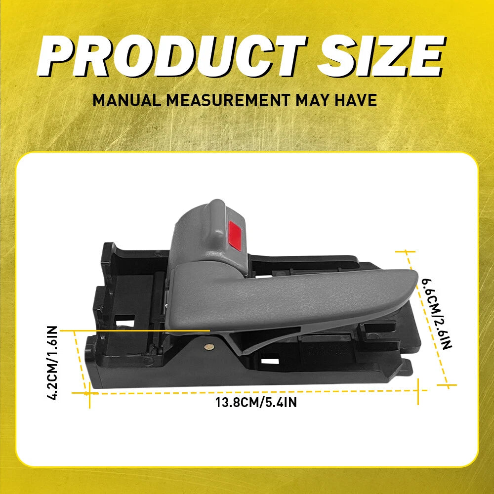 Interior Door Handle for Kia Spectra (2004â2009) Gray Driver Passenger Side