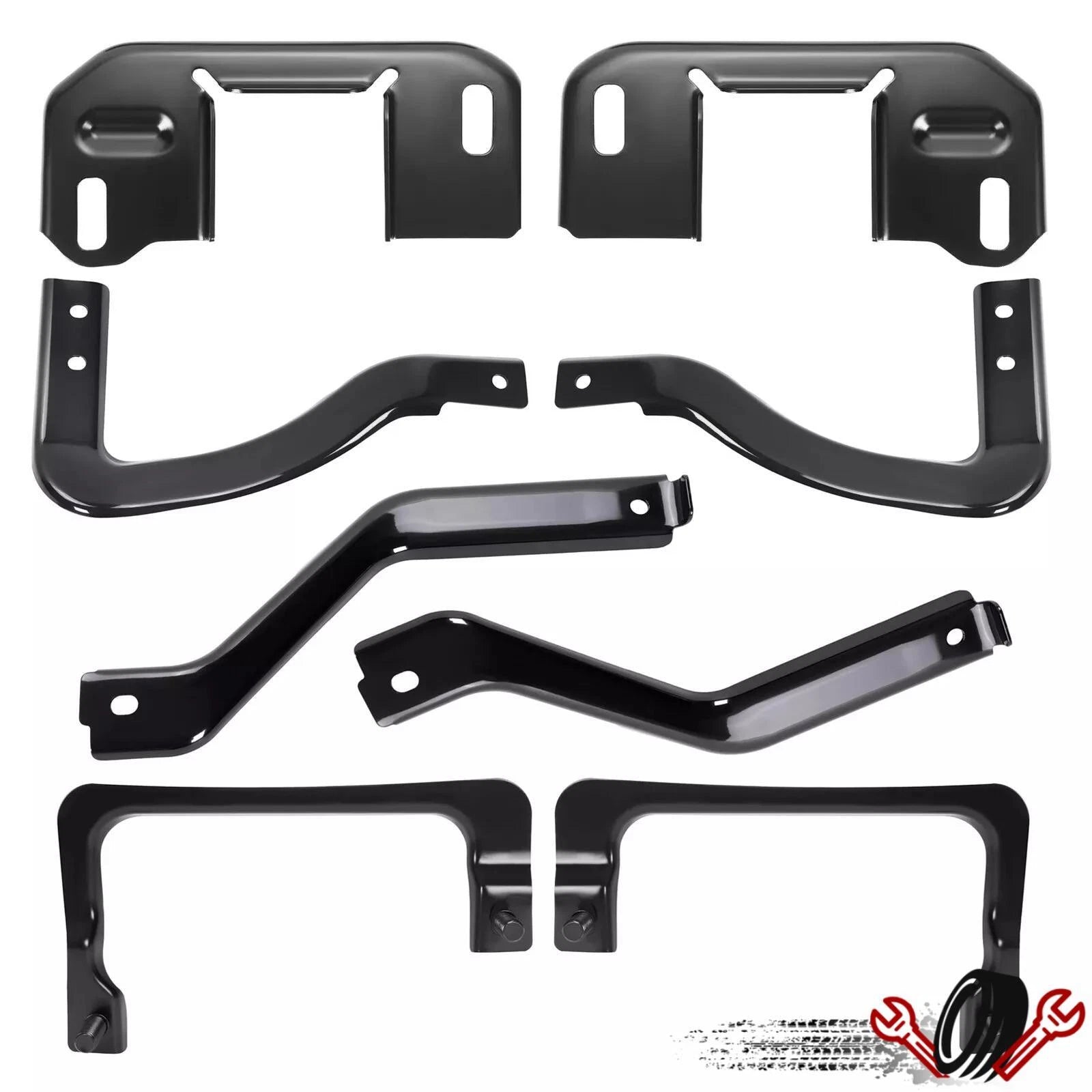 Set of 2 Front Bumper Brackets for Ford F-150 Lincoln Mark LT (2009–2014)