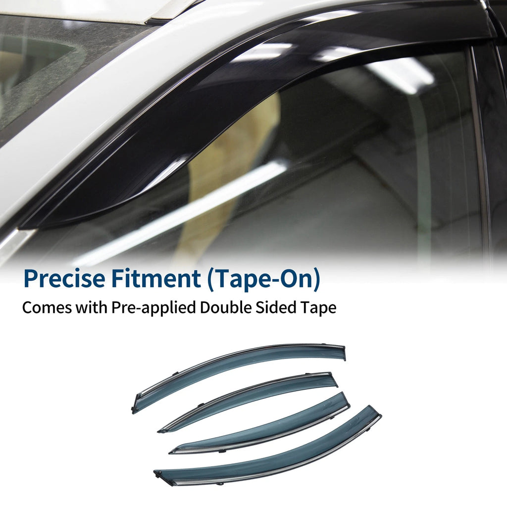 Set of 4 Window Deflectors for Mazda 3 Sedan (2010–2013)