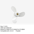 Outboard Propeller 7-1/4x6 for 2.5HP & 3.0HP Motors