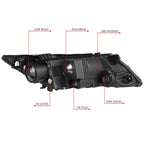 Driver Side Projector Headlight Assembly for Kia Optima (2011–2013)