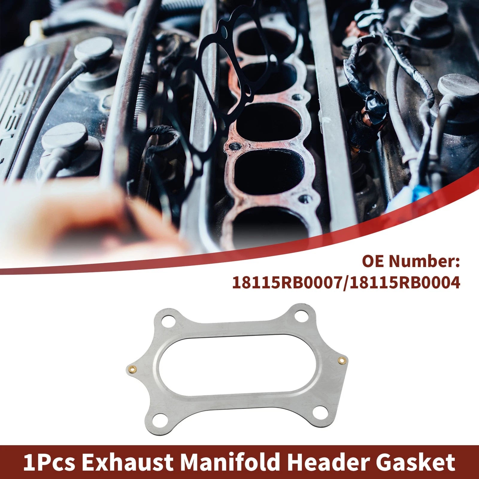 Exhaust Manifold Header Gasket for Honda Civic (2008–2025) No. 18115RB0007