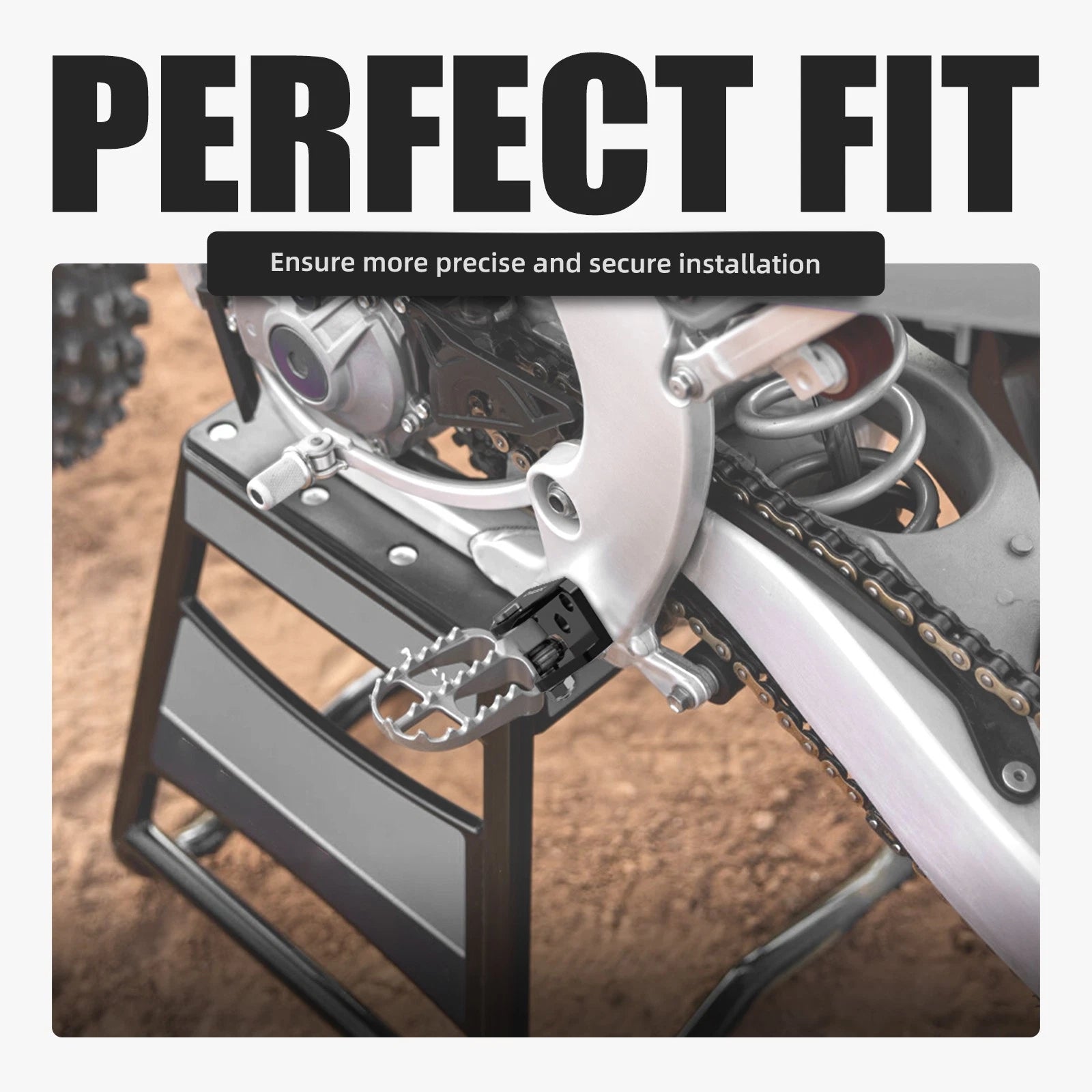 Foot Peg Offset Brackets for Yamaha YZ 250F (2024–2026), YZ 450F (2023–2026)