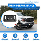 Front Bumper License Plate Bracket Frame Holder for Ford F-150 (2021–2023)
