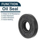 Set of 5 Oil Seal Rotary Shaft Seal NBR Rubber 10x25x5mm