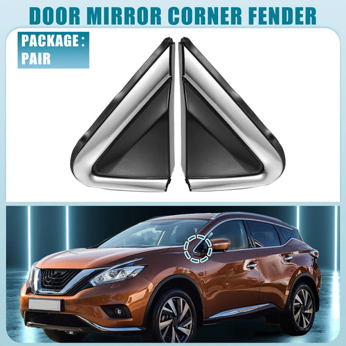 1 Pair Door Mirror Corner Fender for Nissan Murano (2015–2018)