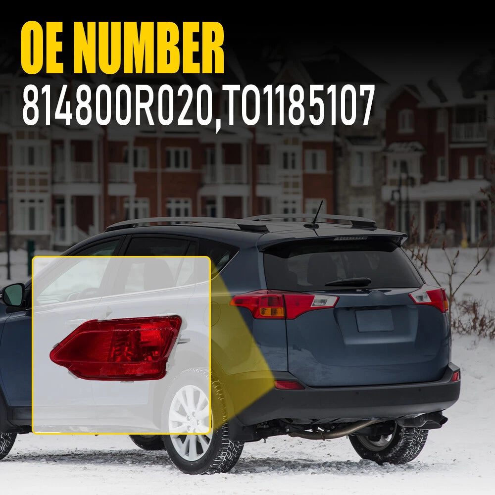 Rear Bumper Reflector Light Case for Toyota RAV4 (2013–2015)